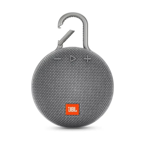 JBL Clip 3 Portable Bluetooth Speaker with Carabiner - Gray — изображение 2