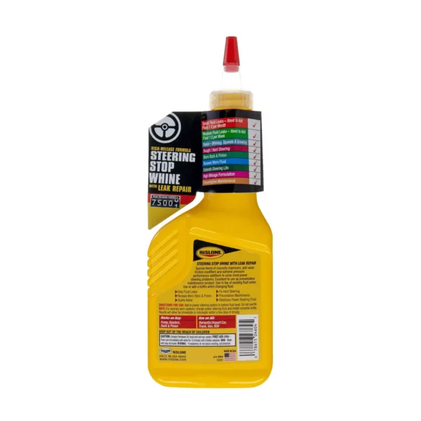 Rislone High Mileage Steering Stop Whine with Leak Repair 4604 Power Steering Fluid, 11.8 oz — изображение 2