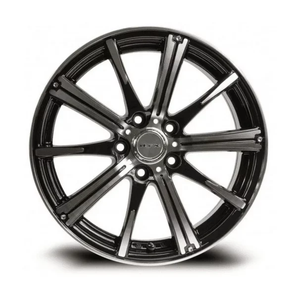 RTX Spark 14x5.5 4x100 ET38 CB73.1 Black Machined Wheel — изображение 2
