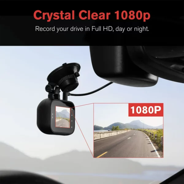 YADA 1080P Roadcam, Full-HD Day or Night, Smart G-sensor Recording 24_7, Motion Detection, SD Card Included, BT533146 — изображение 2