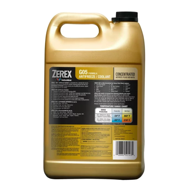 Zerex G05 Phosphate Free Antifreeze Coolant Concentrate 1 GA — изображение 2