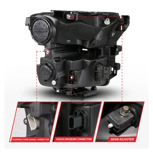 Anzo USA - 111630A FORD F-150 15-17 FULL LED PROJECTOR PLANK STYLE HEADLIGHTS — изображение 3