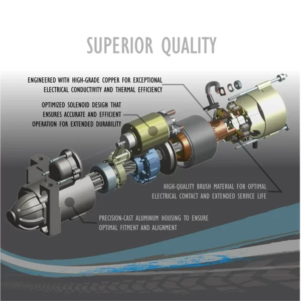 OEG Parts New 12V Starter Motor — изображение 3
