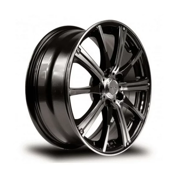 RTX Spark 14x5.5 4x100 ET38 CB73.1 Black Machined Wheel — изображение 3