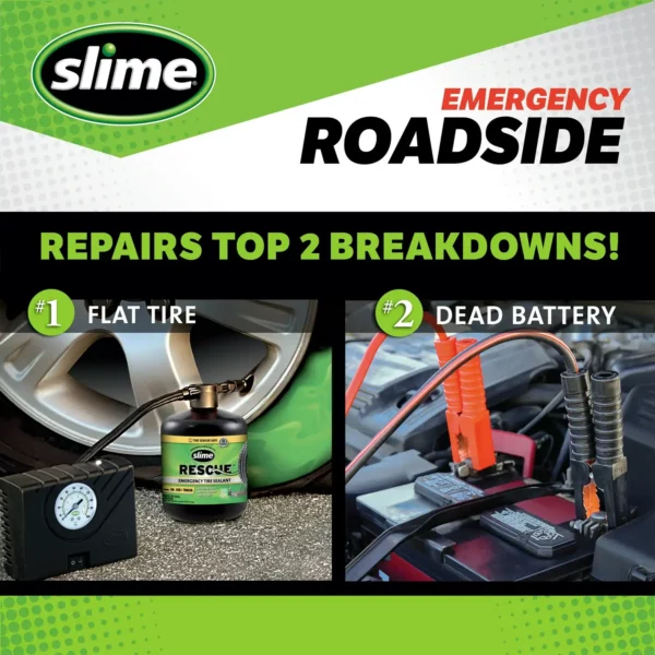Slime Emergency Roadside Kit with Tire Inflator, Jumper Cables and Tire Sealant — изображение 3