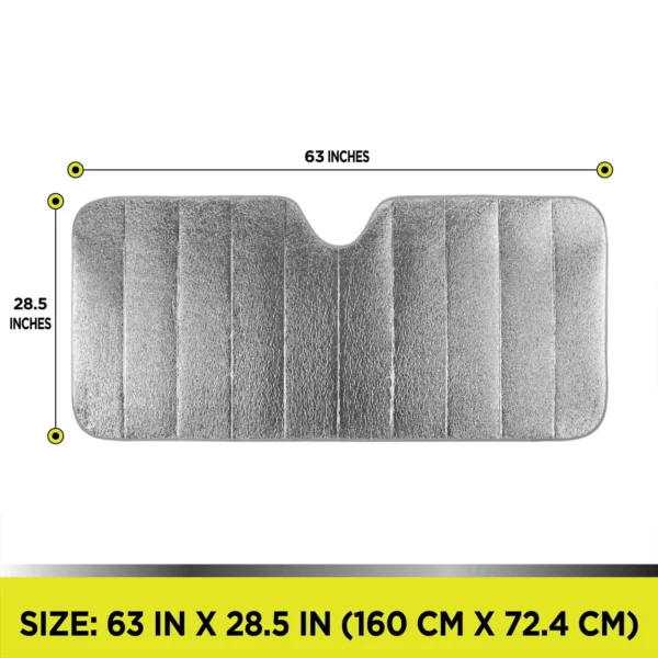 Auto Drive Lightweight Silver Accordion Sunshade 1 Pack — изображение 3