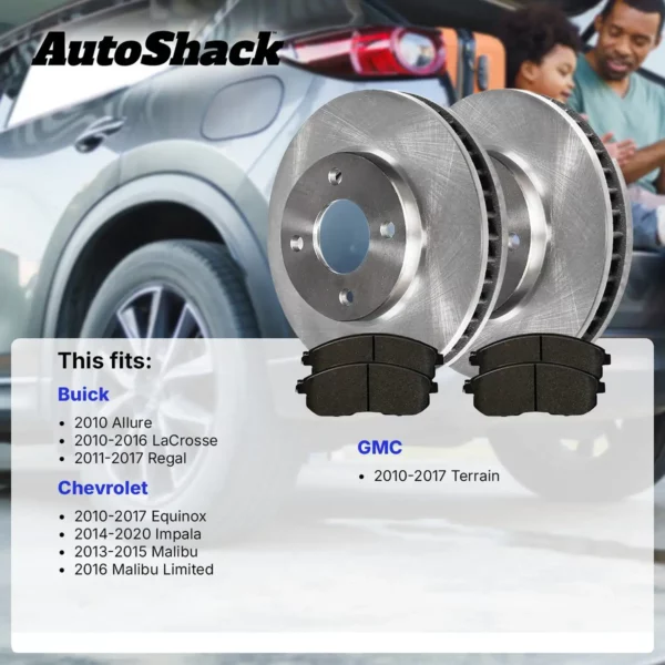 Autoshack Front Brake Set Spare Parts Chevrolet Brake Pad Disc Brake Rotor — изображение 3
